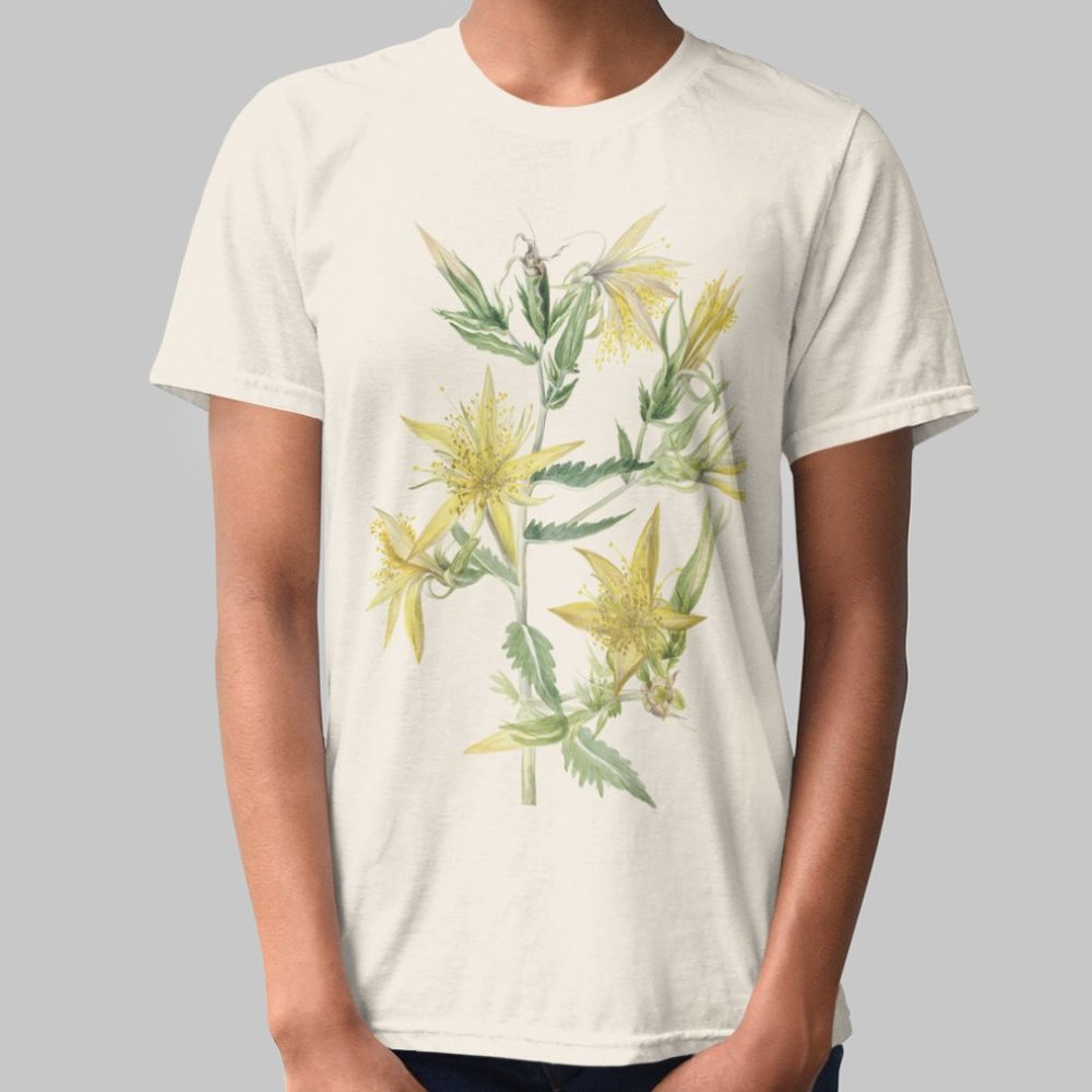 Smoothstem Blazingstar Floral Print Short Sleeve Graphic Tee T-shirt S M L XL
